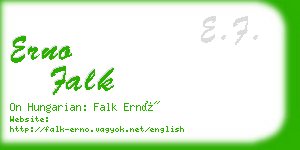 erno falk business card